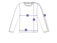 Фуфайка трикотажная для девочек (футболка с длинными рукавами)