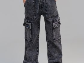 Брюки текстильные джинсовые для мальчиков