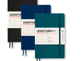Записная книжка нелинованная Leuchtturm Paperback В6+ 123 стр., мягкая обложка изумрудная