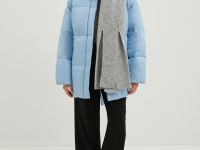 Шарф с шерстью