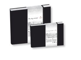 Блокнот для эскизов Лилия Холдинг "Travelling sketchbook" 25х25 см 80 л 130 г Черный