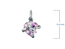 Подвеска из серебра с аметистом э0607пд02260350