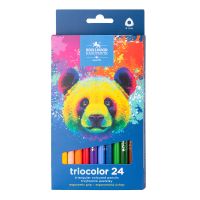 Набор карандашей цветных jumbo Koh-I-Noor "TRIOCOLOR BEAR 3144", 24 цв, картон.упак. с подвесом