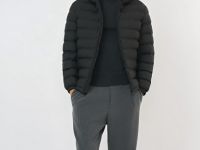 Лёгкая утеплённая куртка, Черный