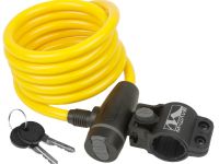 Велозамок M-wave ACME, комплект ключей, трос 10x1800 мм (красный 1800 мм 10 мм)