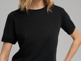 Футболка свободного кроя из джерси