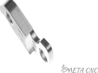 Держатель заднего переключателя &quot;петух&quot; Meta №21 фрезерованный (серебристый)