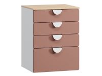 Комод детский Милна 3-60x80 Розовый