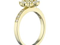 Кольцо из желтого золота с бриллиантами э0301кц03160700