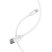 Кабель Borofone (BX14) USB/Lighting Fast Charging 2.4A 2m (белый)
