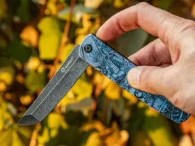 Складной нож Ganzo G626-GS, сталь 440А, рукоять пластик, серый самурай