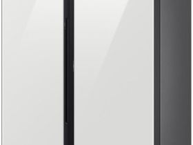 Холодильник Samsung Side-by-Side с автоматически открывающимися дверьми, 646 л Белое стекло