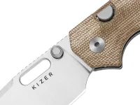 Складной нож Kizer Outposter, сталь Nitro-V, рукоять коричневая микарта