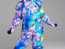 Комбинезон текстильный с полиуретановым покрытием для девочек