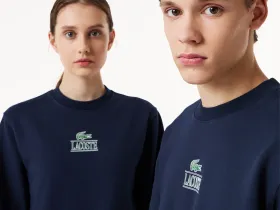 Хлопковый свитшот Lacoste унисекс
