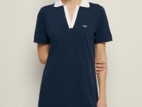 Платье с контрастным воротником