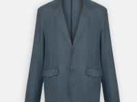 Однобортный пиджак с добавлением льна