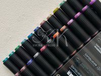 Набор маркеров акриловые металлик, двусторонние Languo, 24 цветов