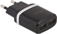 Зарядное устройство Hoco C12 USB/USB с кабелем microUSB 12 Вт Чёрное
