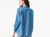 Женская джинсовая рубашка Lacoste OVERSIZED