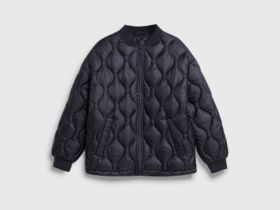 Утеплённая куртка для девочек, Черный