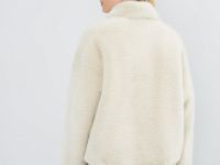 Короткая шуба из искусственного меха, Бежевый