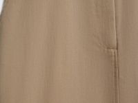 Прямая юбка миди из хлопка, Бежевый