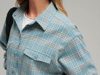 Рубашка прямого кроя в клетку
