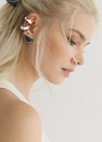 Серьги и каффы O'STIN х Яндекс Музыка x «Сироткин», Серебряный