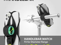 Универсальный держатель смартфона на руль Bone Bike Tie 4 4.7&quot;- 7.2&quot; (черный)