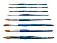 Кисть синтетика №3 круглая Tintoretto "Amber" на короткой ручке