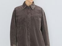 Вельветовая рубашка, Коричневый