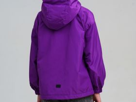 Куртка текстильная с полиуретановым покрытием для девочек (ветровка)