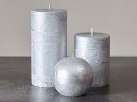 Свеча Fiamma Silver круглая II