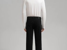 Брюки прямого кроя из хлопка