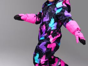 Комбинезон текстильный с полиуретановым покрытием для девочек