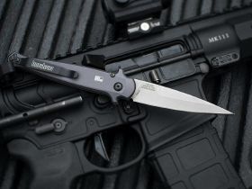 Автоматический складной нож Kershaw Launch 8, сталь CPM-154, рукоять алюминий, тёмно-серый