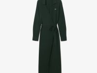 Эластичное хлопковое платье Lacoste