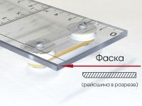 Рейсшина с рисками PROLine 50 см
