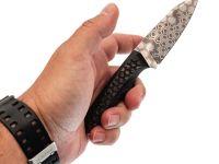 Нож Pocket Wolf Кело, сталь Elmax, рукоять карбон, гравировка соты
