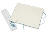 Записная книжка нелинованный Moleskine "Classic" Large, 130х210 мм 240 стр, обложка голубая