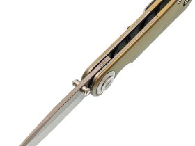 Складной нож Dr.Tech Zefir D4245TGR, сталь D2, рукоять TC4, зеленый