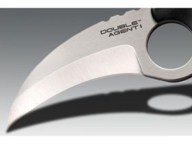 Нож с фиксированным клинком Cold Steel Double Agent I, сталь AUS-8A, рукоять Griv Ex™, черный