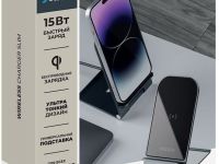 Беспроводное зарядное устройство Deppa Slim, 15Вт графит