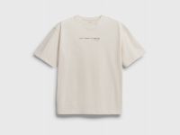 Футболка из джерси с текстовым принтом  , Белый