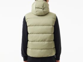 Мужской утеплённый жилет Lacoste с капюшоном