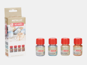 Набор красок для декорирования Talens "Art Creation Metal" 4 цв*30 мл Specialties