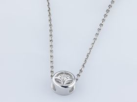 Подвеска из белого золота с бриллиантом э4701пд07210127