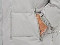 Утеплённая куртка с капюшоном, Серый