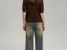 Легкий джемпер с коротким рукавом